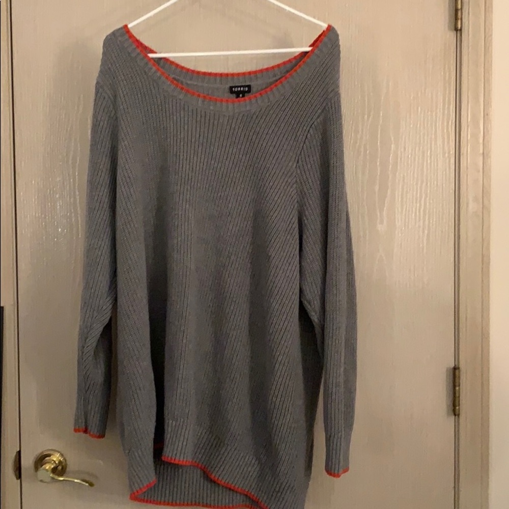 Grey tunic sweater